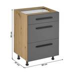 Dulap bucatarie modular LANGEN D60S3 U, vedere 6