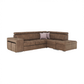 coltar LANZA, material maro/violet deschis, dreapta