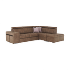 coltar LANZA, material maro/violet deschis, dreapta