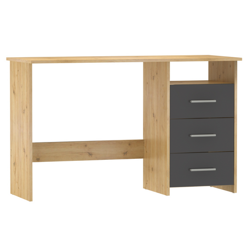 Birou PC LARISTOTE NEW, stejar artizanal/grafit