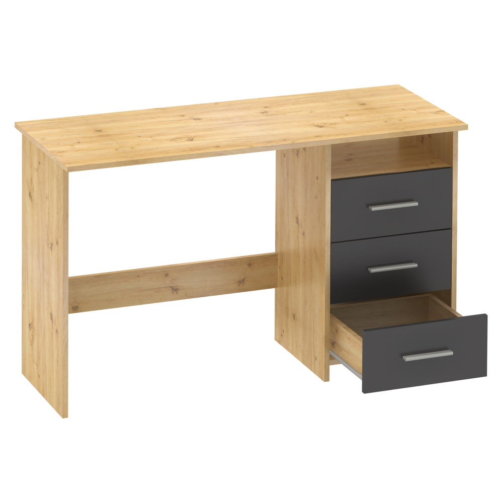 Birou PC LARISTOTE, stejar / grafit