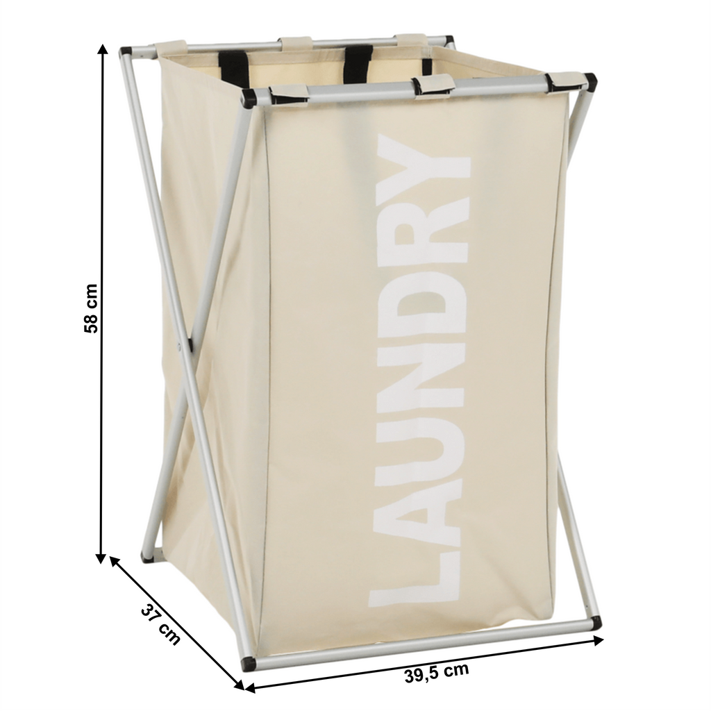Cos de rufe LAUNDRY, gri bej