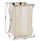 Cos de rufe LAUNDRY, gri bej