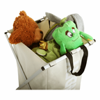 Cos de rufe LAUNDRY, gri bej