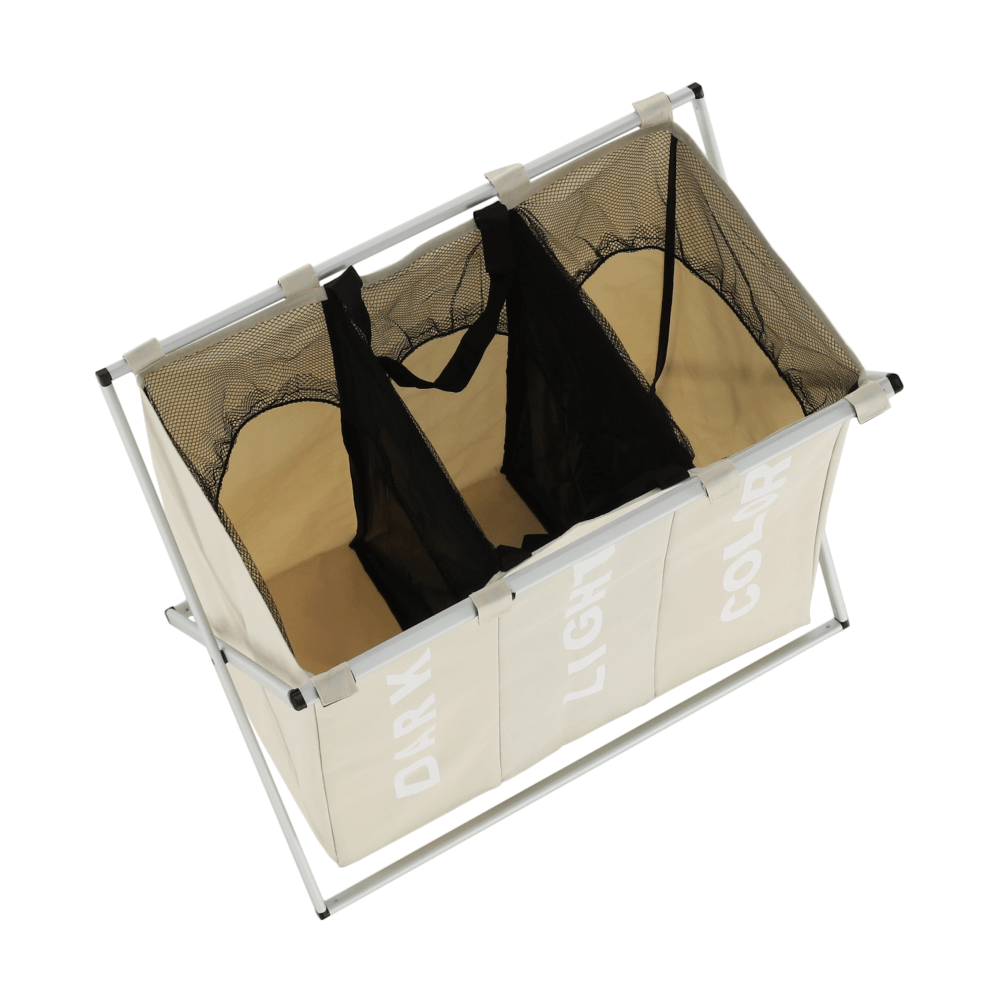 Cos de rufe LAUNDRY, gri bej