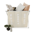 Cos de rufe LAUNDRY, gri bej