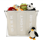 Cos de rufe LAUNDRY, gri bej