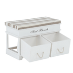 Banca SEAT, alb / maro deschis