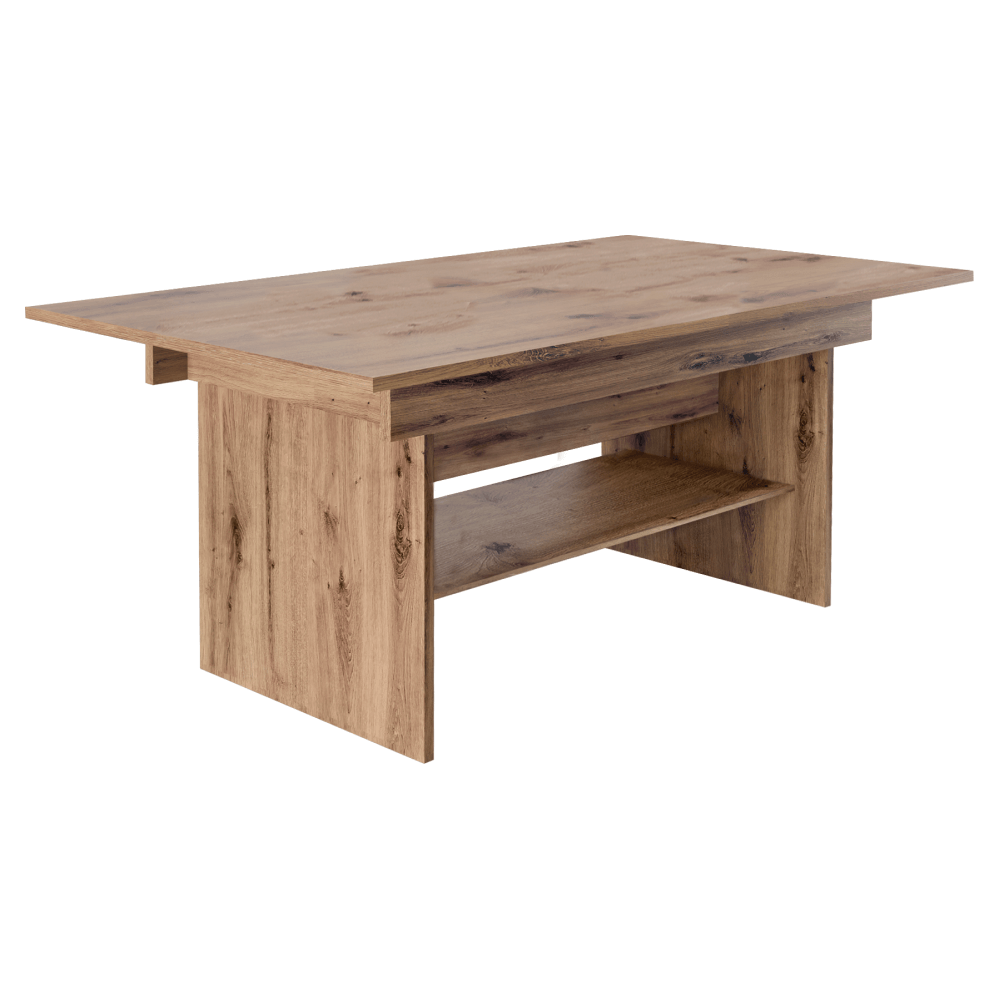 Masa plianta pentru mese/conferinte LAVKO NEW, stejar artisan, 120-160x70 cm