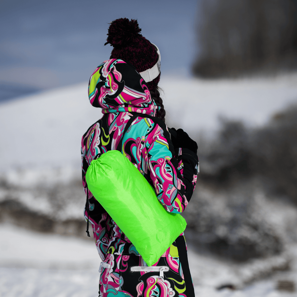 Geanta scaun gonflabila LEBAG, verde