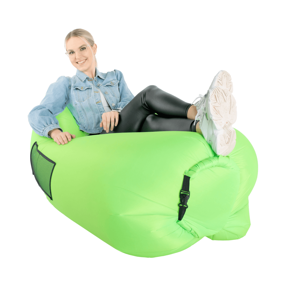Geanta scaun gonflabila LEBAG, verde