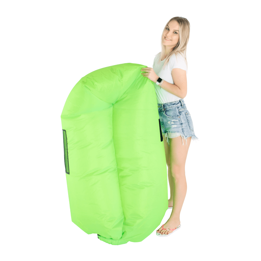 Geanta scaun gonflabila LEBAG, verde