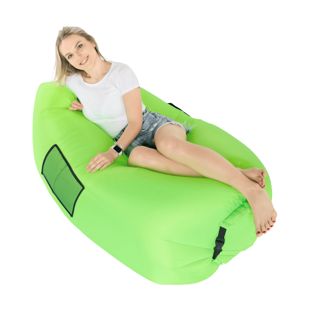 Geanta scaun gonflabila LEBAG, verde