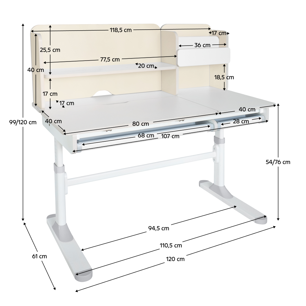 Masa pentru copii LEDIN, vedere 3