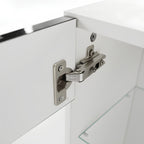 Ansamblu living LEO, alb / negru lucios