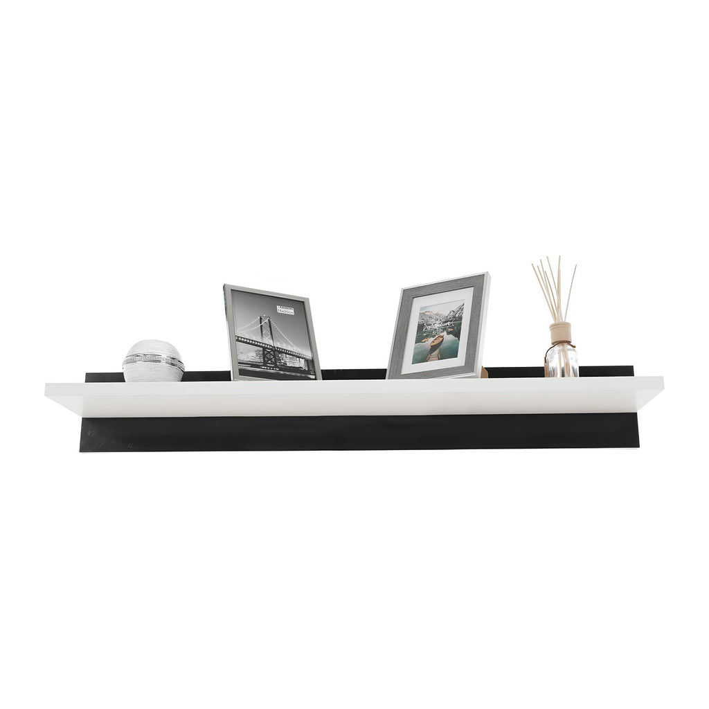 Ansamblu living LEO, alb / negru lucios