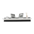 Ansamblu living LEO, alb / negru lucios