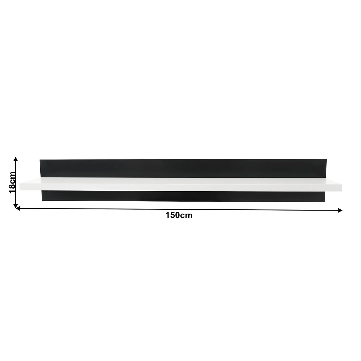 Ansamblu living LEO, alb / negru lucios