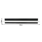 Ansamblu living LEO, alb / negru lucios