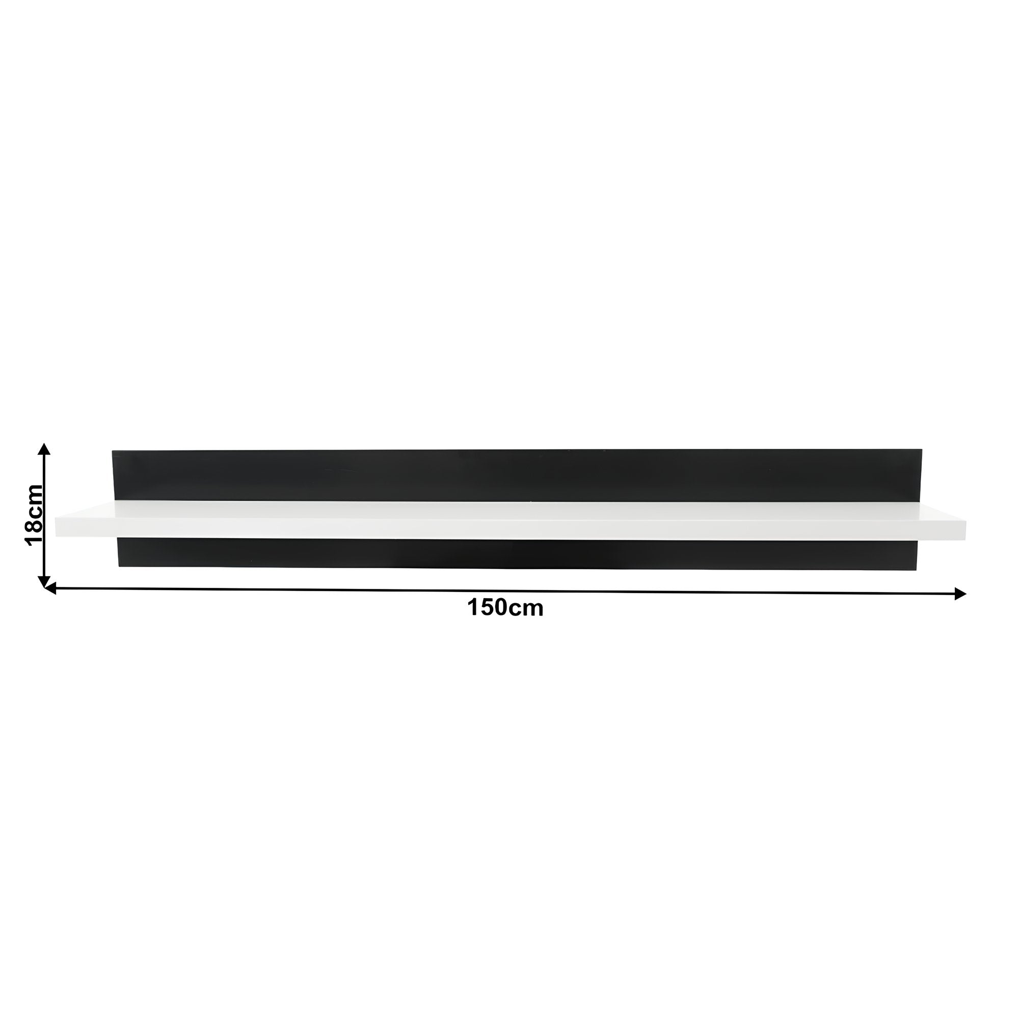 Ansamblu living LEO, alb / negru lucios