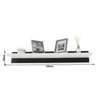 Ansamblu living LEO, alb / negru lucios