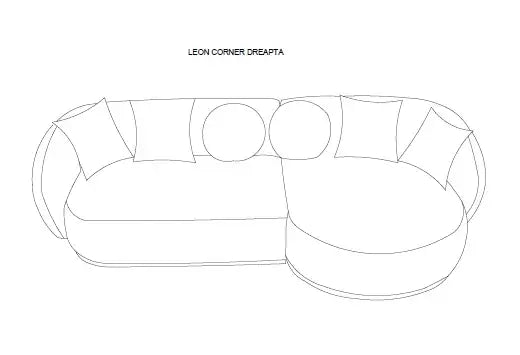 Coltar modern Boucle Leon