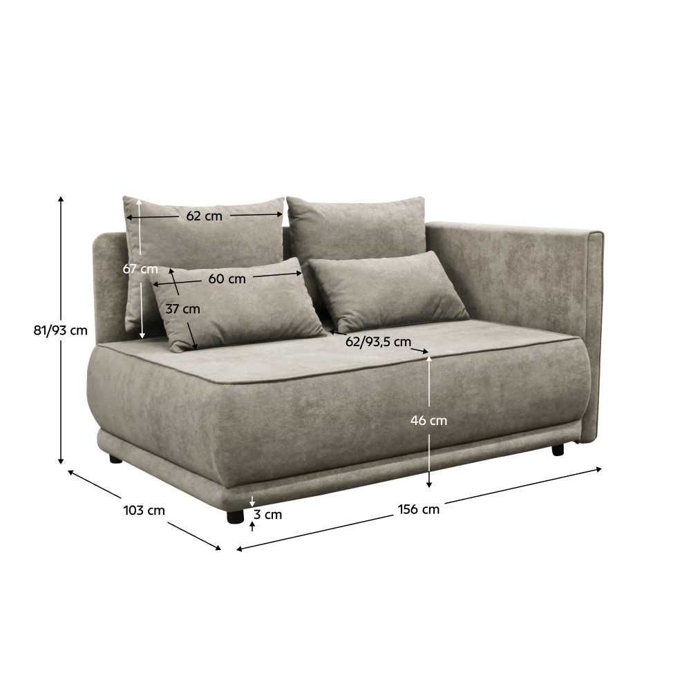 Canapea extensibila LIAMI, vedere 6