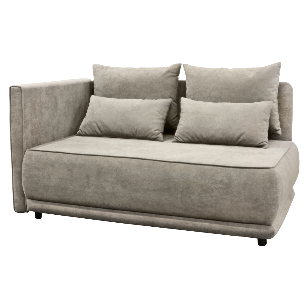 Canapea extensibila LIAMI, bej gri Taupe, pe stanga