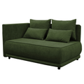 Canapea extensibila pe stanga LIAMI, verde