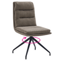 Scaun pivotant LINA, bej/negru