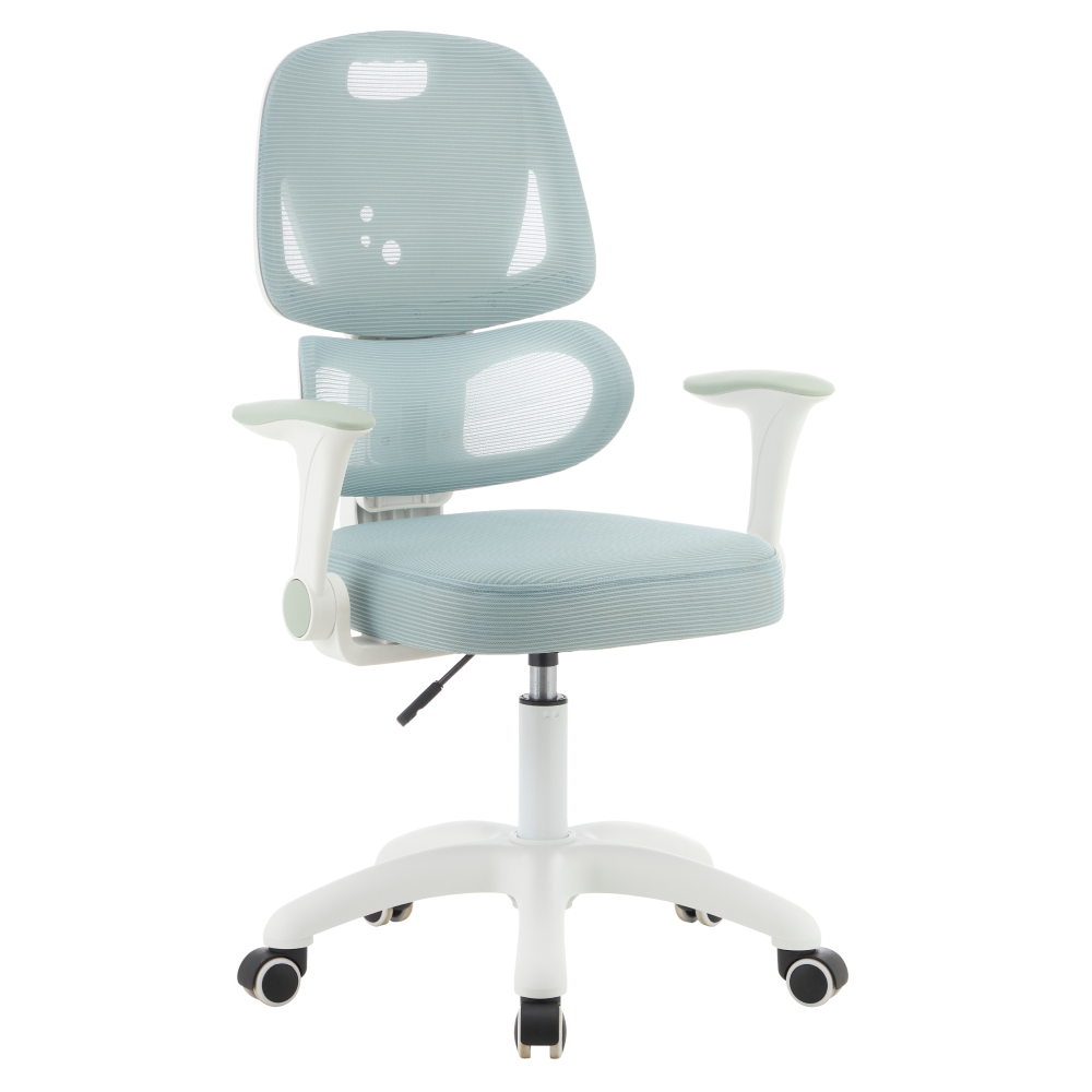 Scaun rotativ LISTER, neomint/alb