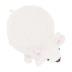Taburet LOLA, alb / roz / natural