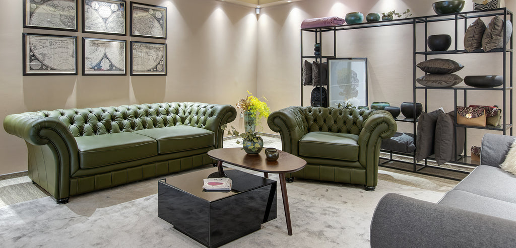 Canapea extensibila London Chesterfield, vedere 5