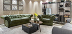 Canapea extensibila London Chesterfield, vedere 5