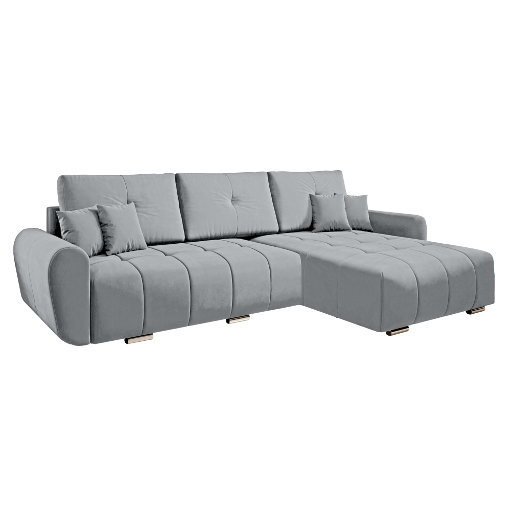 Set canapea universala LONGA ROH, tesatura gri deschis