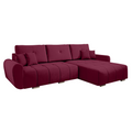 Set canapea universala LONGA ROH, material Monolith burgundy