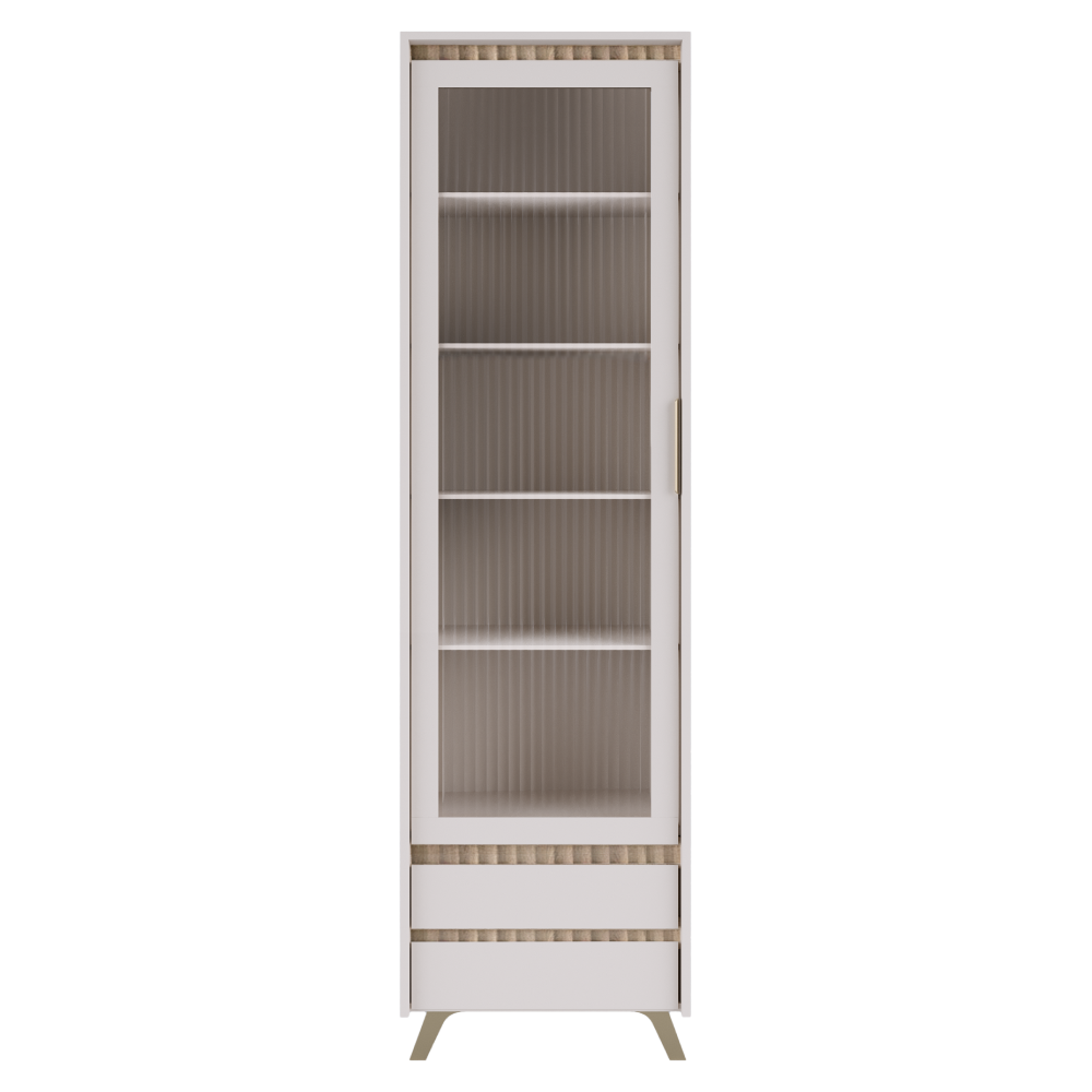 Vitrina LONGY REG1W2S, casmir/stejar sonoma