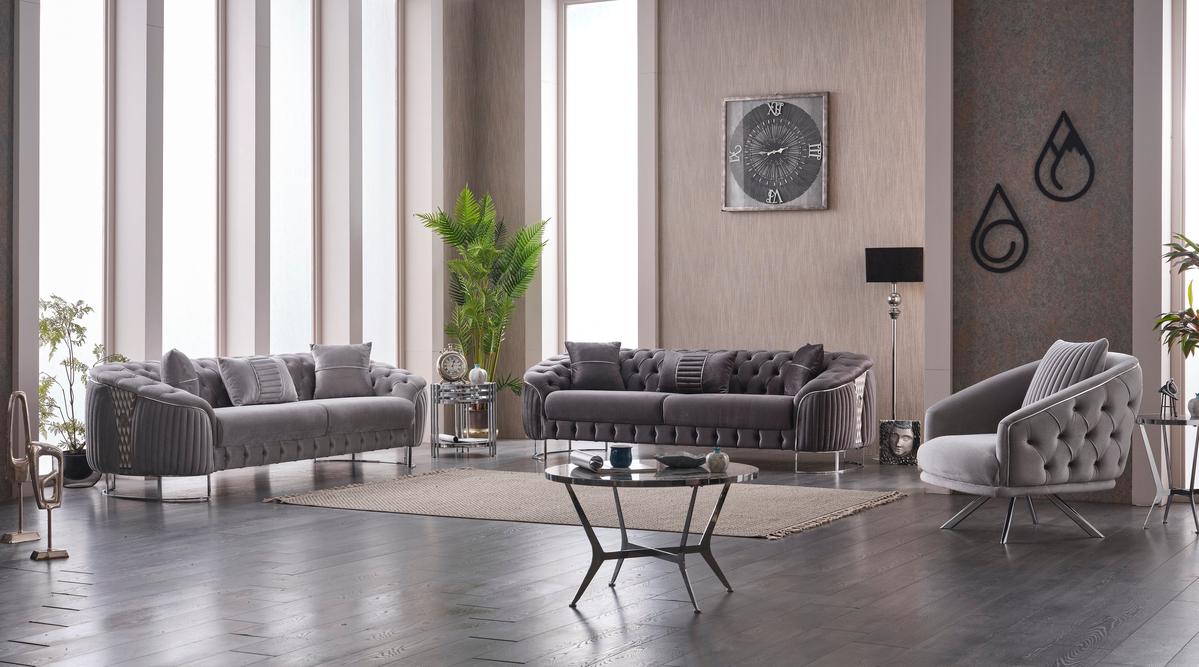 Canapea fixa cu 3 locuri Lucky – Maxinova (imaginea 6)