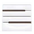 comoda LYNATET TYP 44, stralucire extra alba HG/stejar sonoma inchis