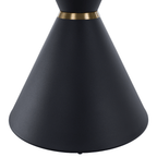 Masuta de cafea MABUZ, marmura / negru / auriu