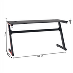 Birou gaming MACKENZIE 140cm, vedere 3