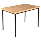 Set dining MADIO, stejar deschis / gri / negru