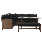Set gradina MADUL, maro deschis / negru
