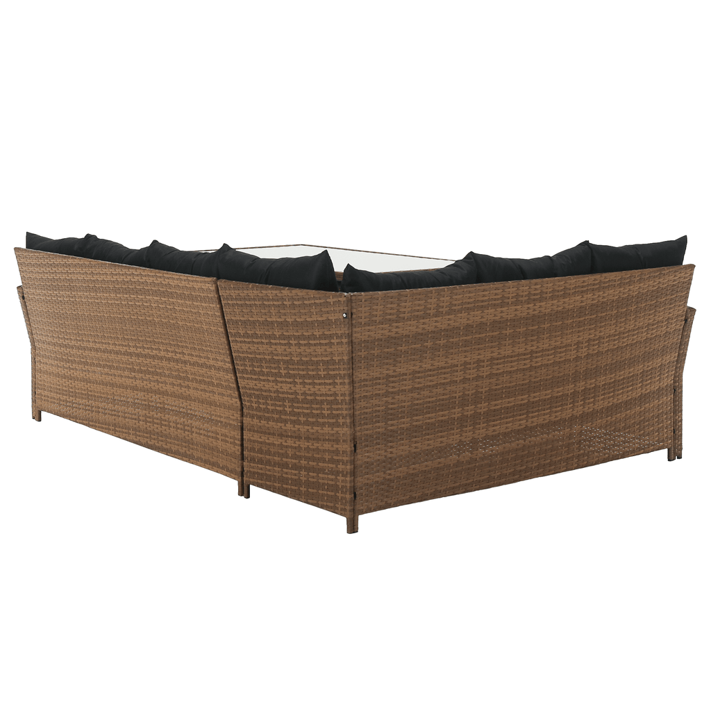 Set gradina MADUL, maro deschis / negru