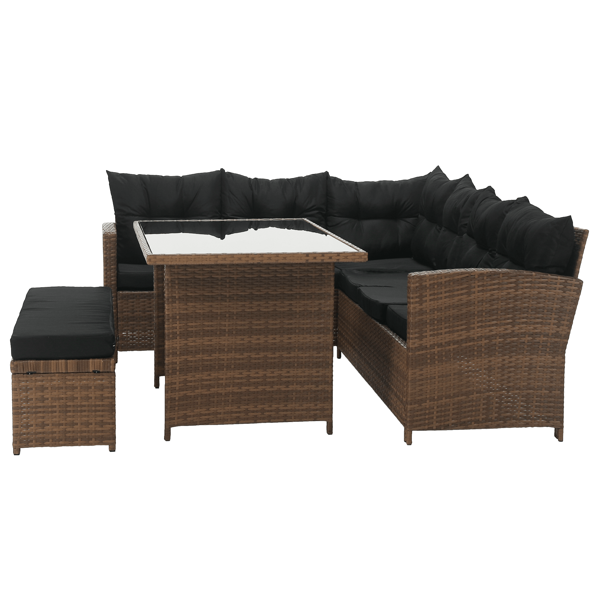 Set gradina MADUL, maro deschis / negru