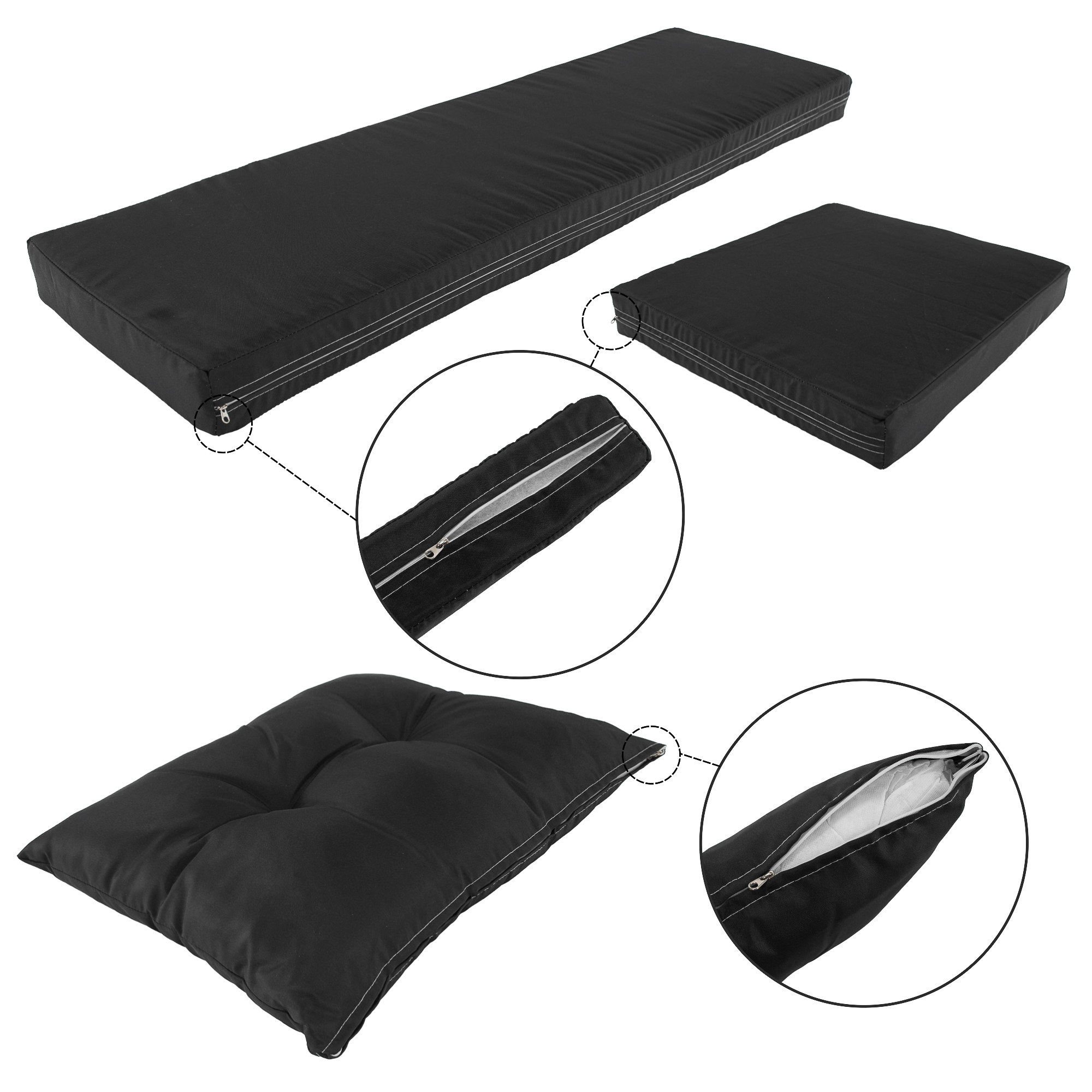 Set gradina MADUL, maro deschis / negru