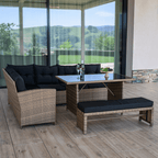 Set gradina MADUL, maro deschis / negru