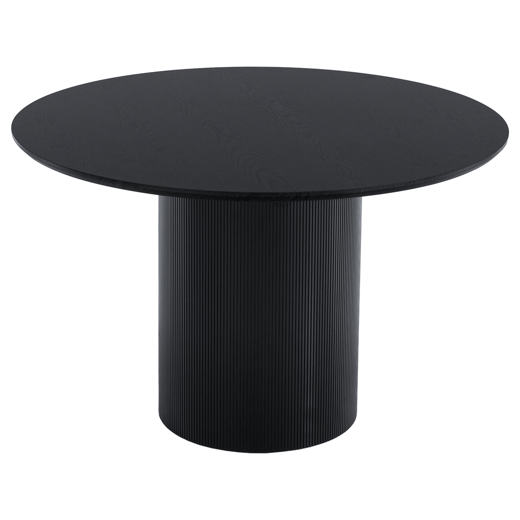 Masa de sufragerie MAHIR TIP 2, neagra, diametru 120 cm