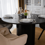 Masa dining MAHIR, negru