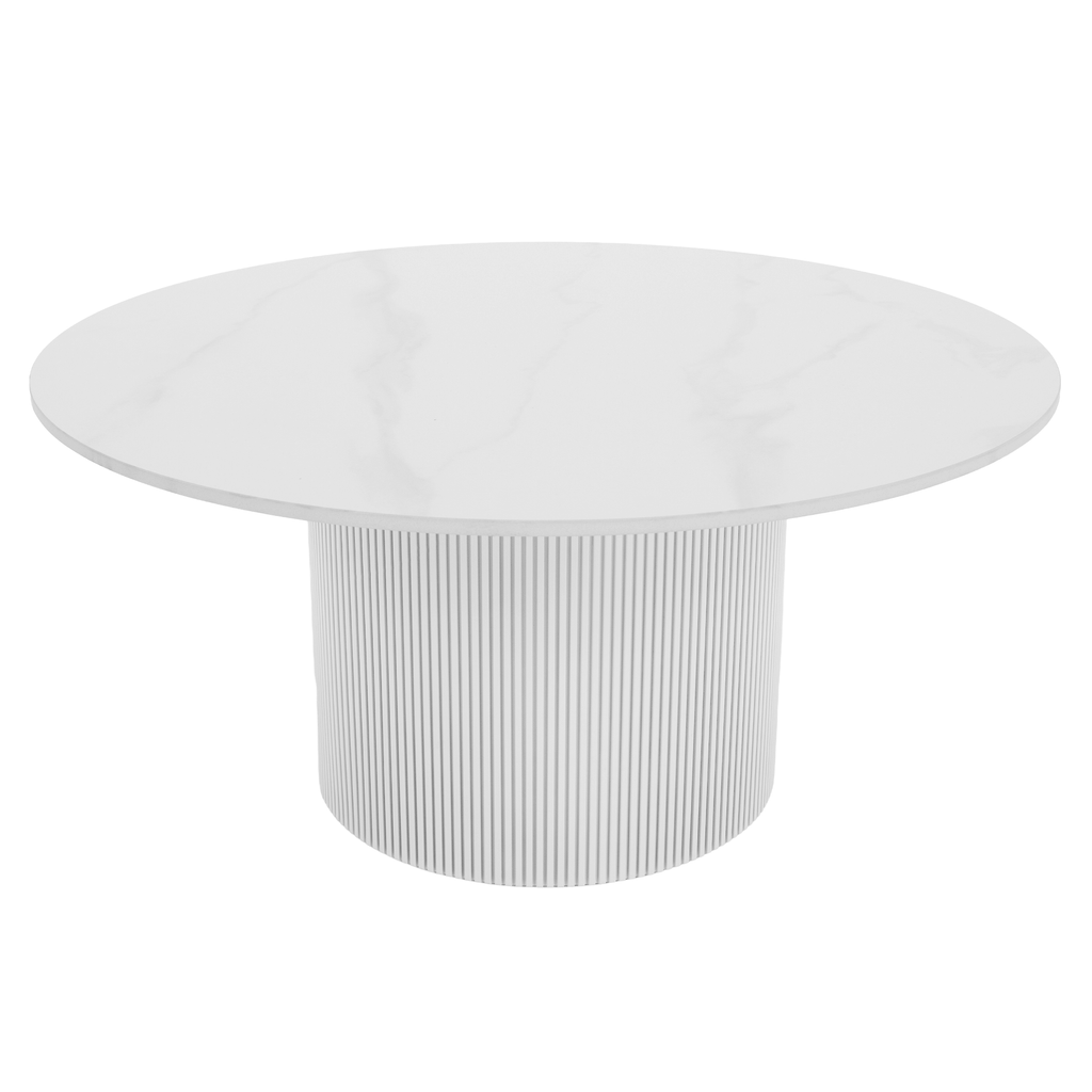 Masuta de cafea MAHIR, marmura alb